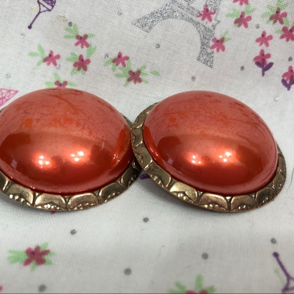 Vintage Oversize Clip Earrings